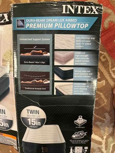 Photo of free Twin air mattress - needs repaur (Jefferson Heights) #1