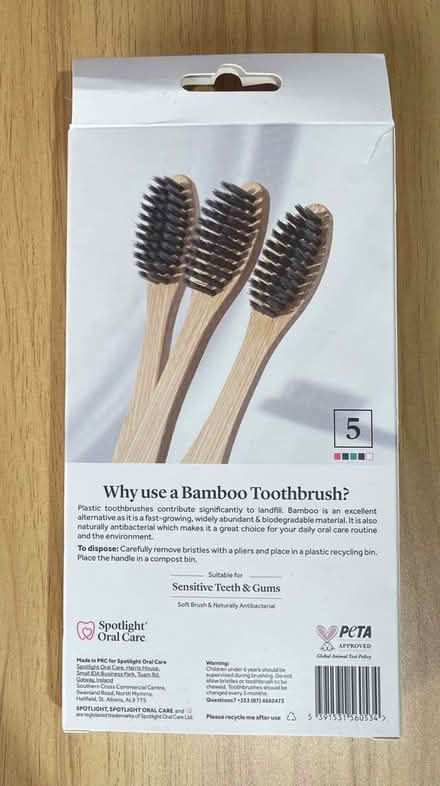 Photo of free Four Bamboo toothbrushes by Spotlight Oral Care (Chorley PR6) #2