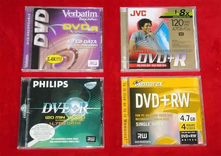 Photo of blank dvds + rw (Rose Green PO21) #1