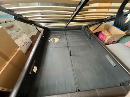 Photo of free Leather double bed (New Malden KT3) #3
