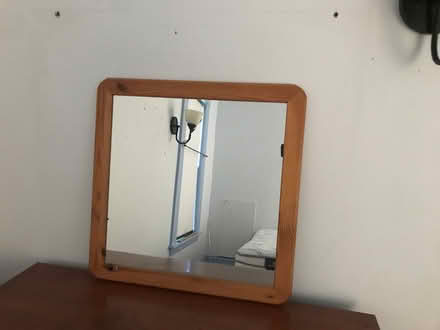 Photo of free Wooden framed mirror (Groton, MA 01450) #1