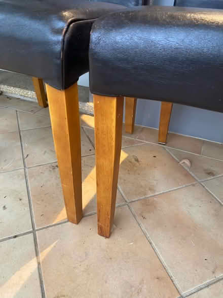 Photo of free 8 leather dining chairs (Wahroonga) #2