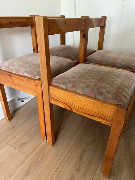 Photo of free 4 Pine Wooden Dining Chairs (CT3) #1