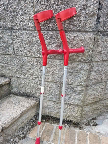 Photo of free Crutches, red (AB21) #1