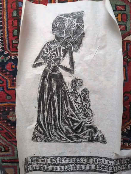 Photo of free Collection of brass rubbings of knights and ladies (Lampton TW3) #2