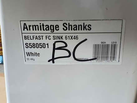 Photo of free Single Belfast Sink with wall and floor mounting feet bracke (Manor Park Estate SG6) #4