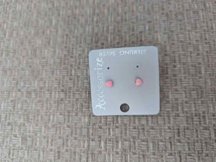 Photo of free Pink heart stud earrings (NEW) (Colindale, NW9) #1