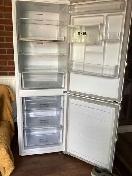 Photo of free White Samsung fridge freezer (Hillmorton CV21) #1