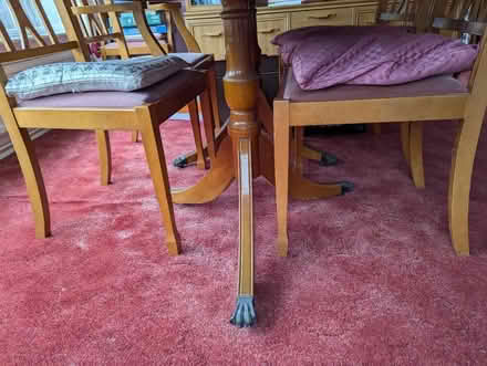 Photo of free Wooden drop leaf table & chairs (Staines, TW18) #2