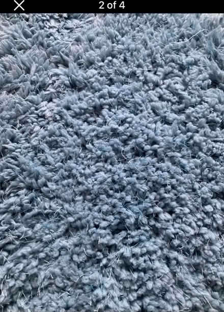Photo of free Duck Egg Blue Shaggy Rug (Little Wymondley, SG4) #2