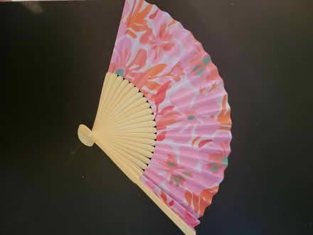 Photo of free Pink wood and paper fan (Dracut) #1