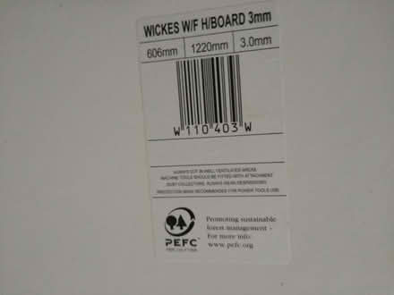 Photo of free Sheet of White Hardboard (Croft SN1) #2