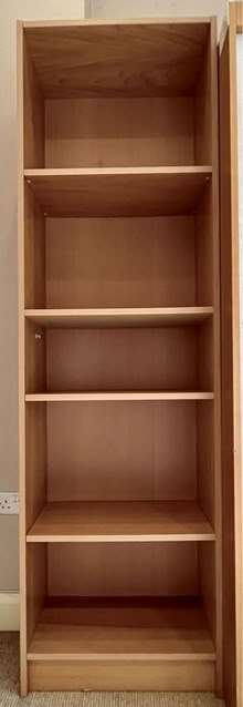 Photo of free Tall Beechwood Bookcase (Harpenden, AL5 near station) #1