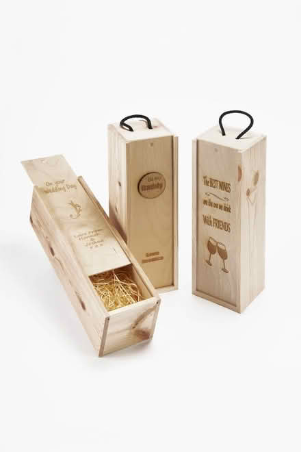 Photo of Wooden wine box with sliding lid (Carlton Hill BN2) #2
