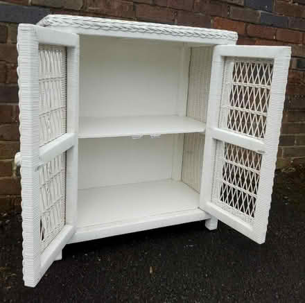 Photo of free White Wicker Cabinet (Leek ST13) #2