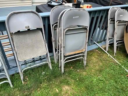 Photo of free (15) Metal folding chairs (Yorktown Heights) #2