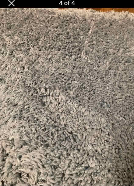 Photo of free Duck Egg Blue Shaggy Rug (Little Wymondley, SG4) #3