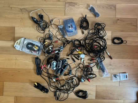 Photo of free Various AV cables and adapters (Tadworth (near Epsom Downs)) #1