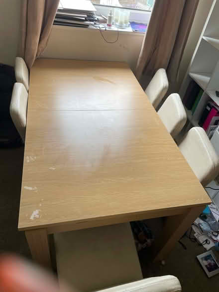 Photo of free Large table and 6 chairs (Guildford GU2) #1