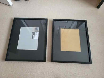 Photo of free 2x IKEA BLACK PICTURE PHOTO FRAMES GLASS 40X50 CM (Tattenhoe MK4) #1