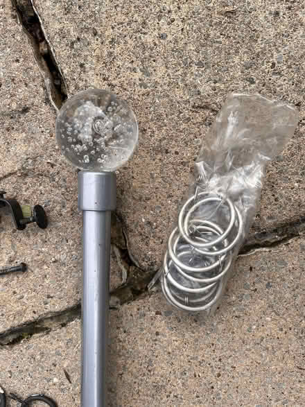 Photo of free 3 x Curtain poles, Two extendible poles with finials (Hales Bridge RH5) #1