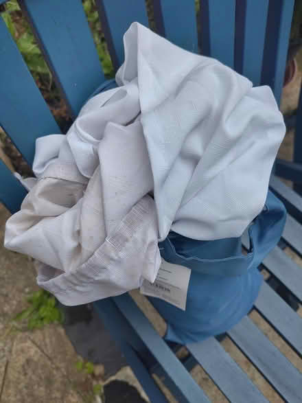 Photo of free White shower curtain (Friern Barnet N12) #1