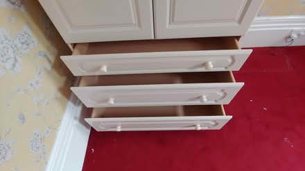 Photo of free White Schreiber Wardrobe With Rail and 3 Drawers (CT19) #2