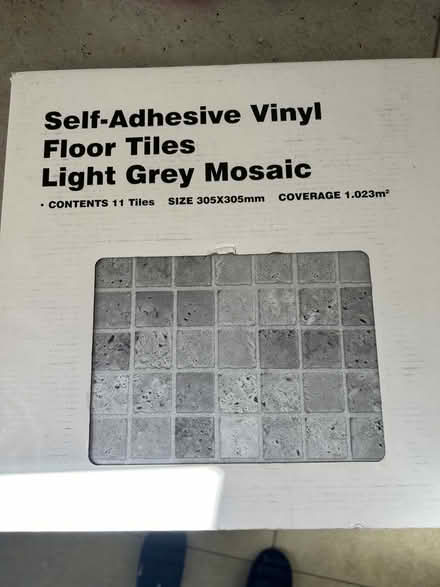 Photo of free Self adhesive vinyl tiles - Grey, to cover 1msq (New Hutton LA8) #1