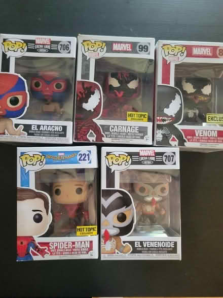 Photo of free Set of 5 Spiderman funko pops (Dracut) #1