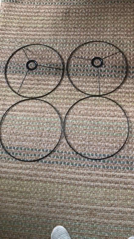 Photo of free Black Circular Lampshade Ringset (hornsey N8) #1