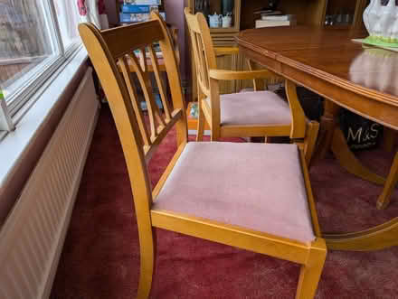 Photo of free Wooden drop leaf table & chairs (Staines, TW18) #4