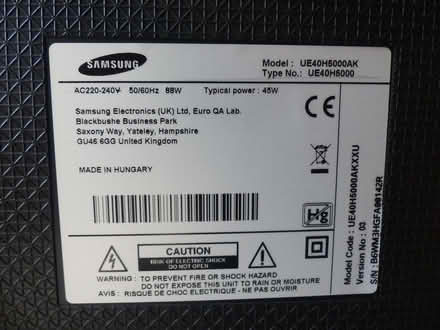 Photo of free 42 inch HD Samsung TV (Rowlands Castle PO9) #2