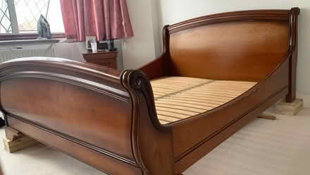 Photo of free Wooden double bed frame (Rayners lane, HA2) #1