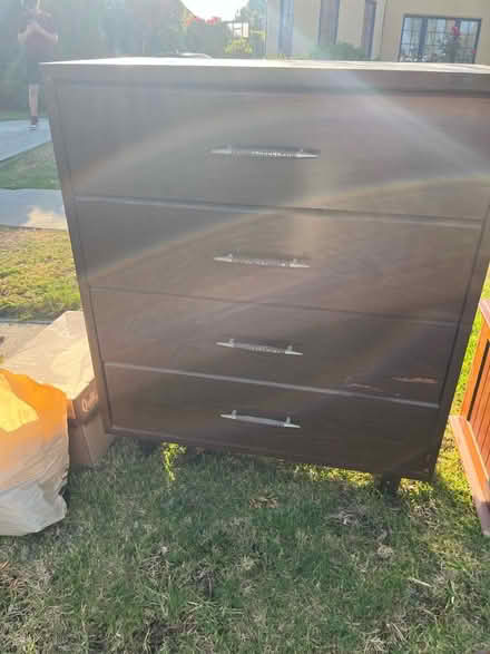 Photo of free Curb Alert: 4-drawer dresser (Wilshire and La Cienega) #1