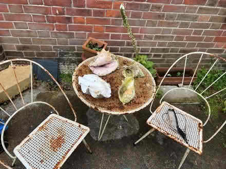 Photo of free metal garden table for two (Hove and portslade) #1