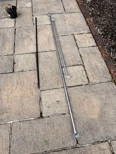 Photo of free 3 x Curtain poles, Two extendible poles with finials (Hales Bridge RH5) #4