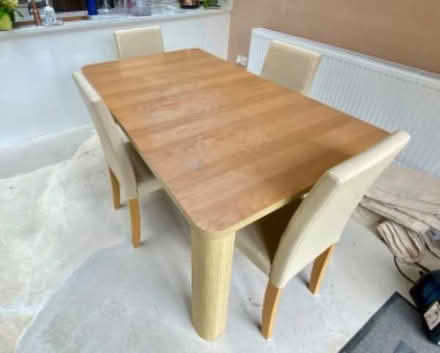 Photo of free Extending Dining Table & 4 Chairs (DA1) #1