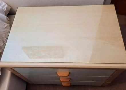 Photo of free 2 x glass topped chest of drawers (Ruddington NG11) #1
