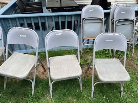 Photo of free (15) Metal folding chairs (Yorktown Heights) #1