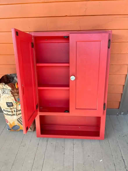 Photo of free Wooden Cabinet (75 Jerome St W.Medford) #1