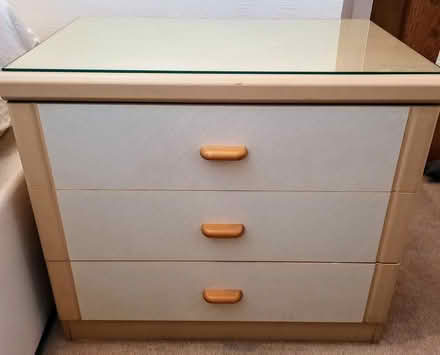 Photo of free 2 x glass topped chest of drawers (Ruddington NG11) #3
