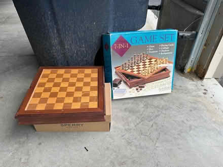 Photo of free Wooden 7 in1 Game Set (Nashua off 7E behind the "99") #1
