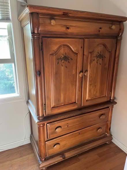 Photo of free pine armoire (Boxford)