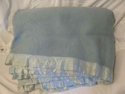 Photo of free Blue woollen blanket (Boreham CM3) #1