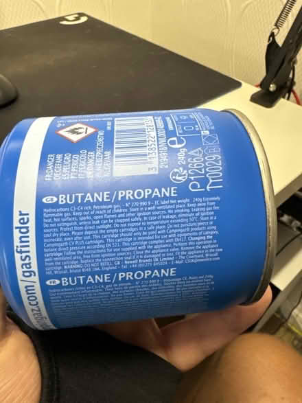 Photo of free Propane canister (Purwell SG4) #2