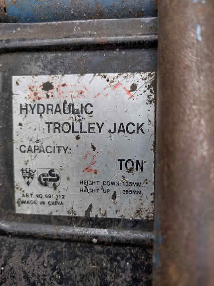 Photo of free Trolley jack (East Barnwell) #1