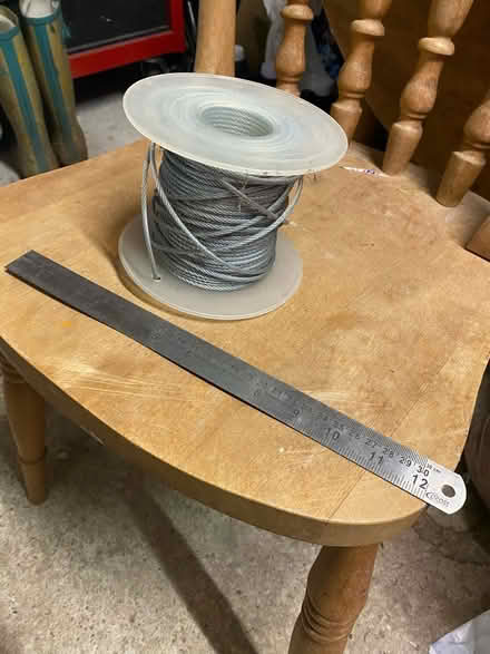 Photo of free Catenary wire real and tighteners (Belper, DE56) #1