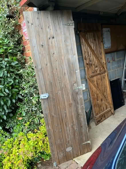 Photo of free 2 Shed Doors (Hitchin Herts) #1