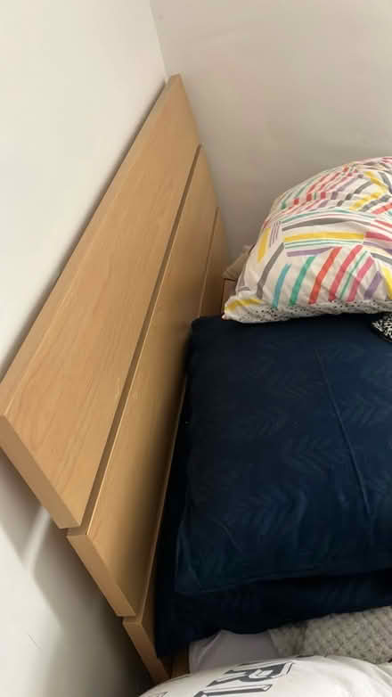 Photo of free Double bed headrest with mattress (SW20) #1