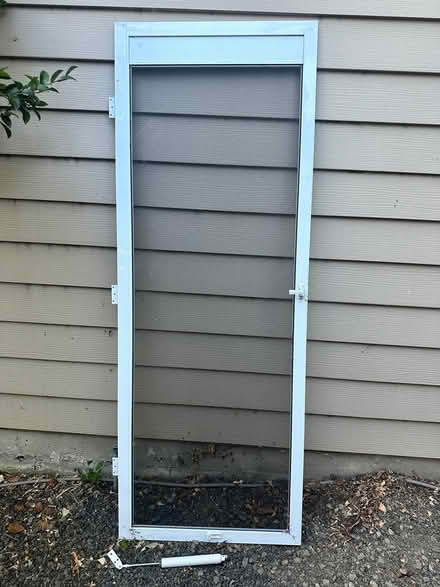Photo of free Used White Aluminium Screen Door (Marin) #3